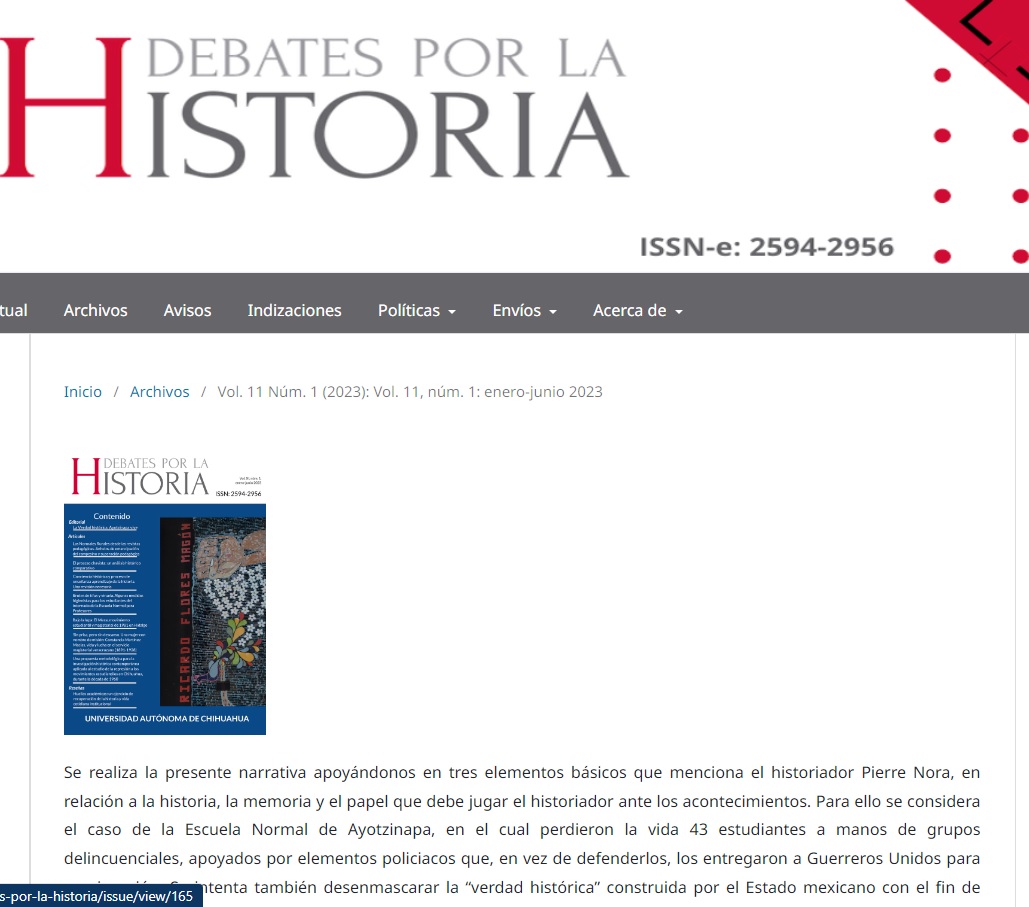 Portada de la revista